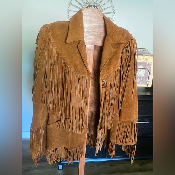 Jackets & Blazers - RARE - NWT Vintage Fringe Leather Jacket